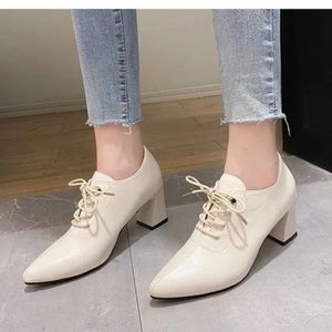 High-heeled women new lace-up fashion shoes